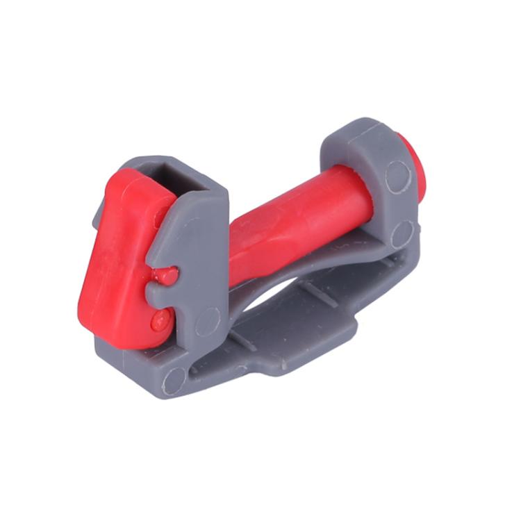 For Dyson V6 / V7 / V8 / V10 / V11 / V12 / V15 Vacuum Cleaner Switch Carabiner Holder(B Model Gray Body Red Key) by bashfashion