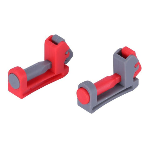 For Dyson V6 / V7 / V8 / V10 / V11 / V12 / V15 Vacuum Cleaner Switch Carabiner Holder(B Model Gray Body Red Key) by bashfashion