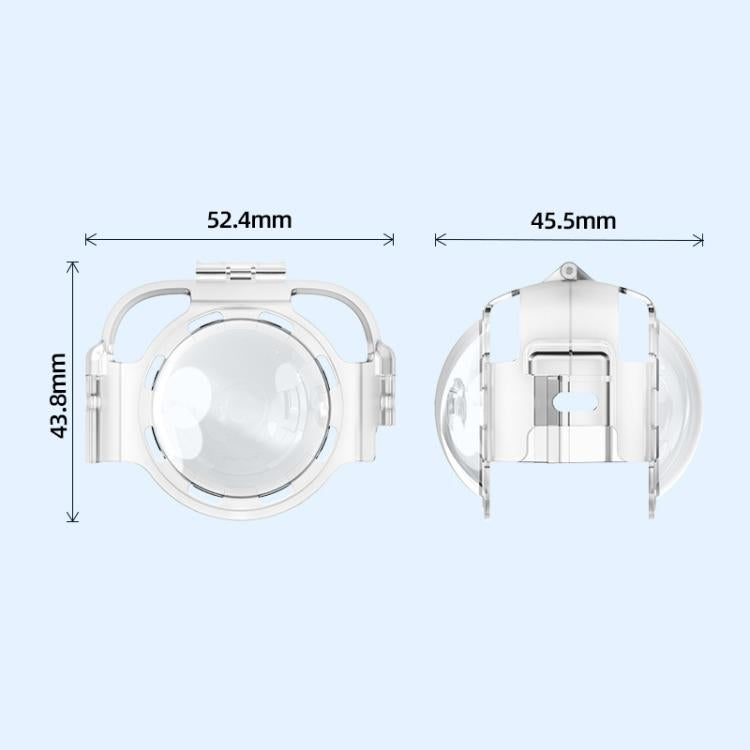 For Insta360 X4 HEPAIL AC37 Lens Anti-fog Snap-on Protective Mirror Front and Rear Lens Protectors by HEPAIL