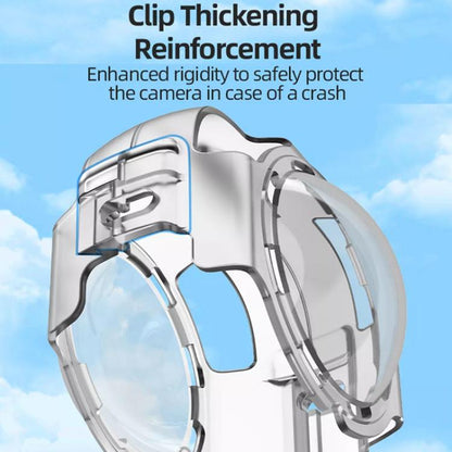 For Insta360 X4 HEPAIL AC37 Lens Anti-fog Snap-on Protective Mirror Front and Rear Lens Protectors by HEPAIL