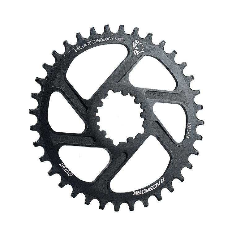 RACEWORK 7075-T6 For SRAM Mountain Bike Single Plate Round Bicycle Sprocket, Spec: 3mm 36T by RACEWORK