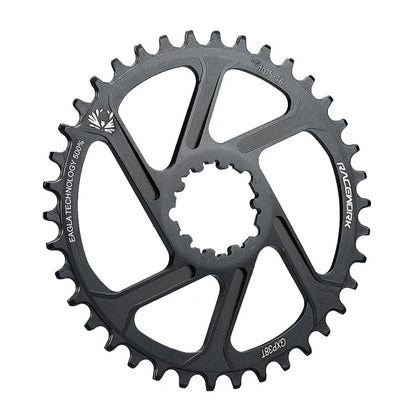 RACEWORK 7075-T6 For SRAM Mountain Bike Single Plate Round Bicycle Sprocket, Spec: 3mm 38T by RACEWORK