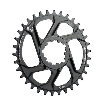 RACEWORK 7075-T6 For SRAM Mountain Bike Single Plate Round Bicycle Sprocket, Spec: 6mm 34T by RACEWORK