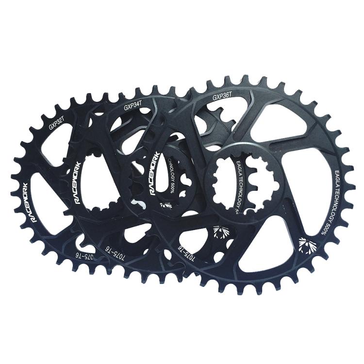 RACEWORK 7075-T6 For SRAM Mountain Bike Single Plate Round Bicycle Sprocket, Spec: 6mm 36T by RACEWORK