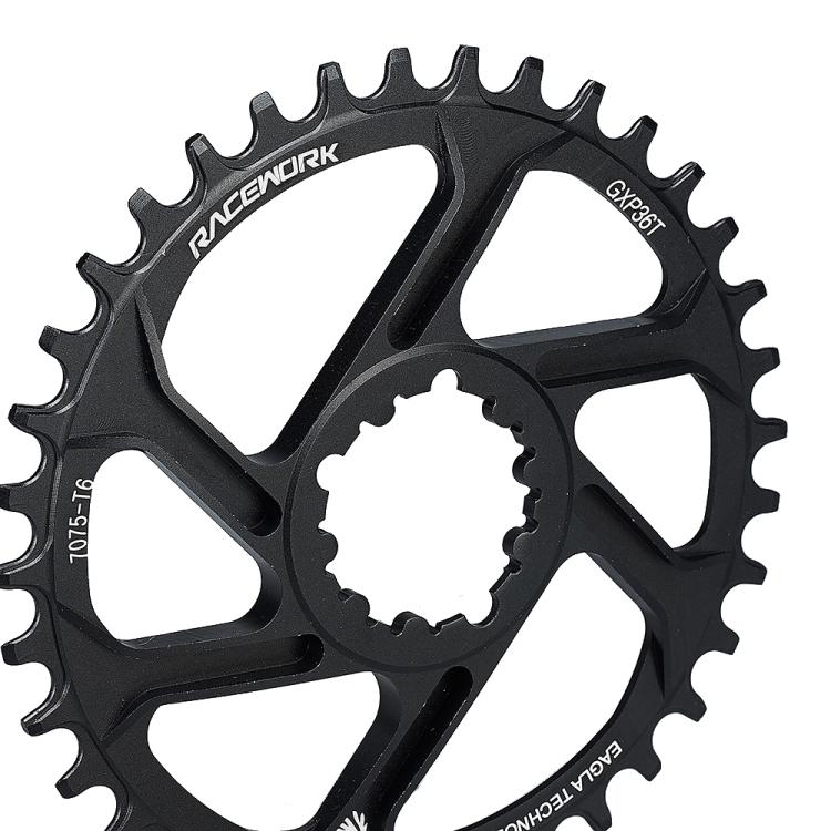 RACEWORK 7075-T6 For SRAM Mountain Bike Single Plate Round Bicycle Sprocket, Spec: 3mm 32T by RACEWORK