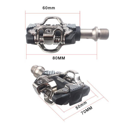 RACEWORK M8100 Mountain Bike Self-locking Pedal Ultra-light DU Bearing SPD Pedal, Color: Black by RACEWORK