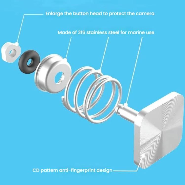 TELESIN For GoPro HERO8 Black 50m Waterproof Protective Case Diving Case Sports Camera Accessories(Transparent) by TELESIN