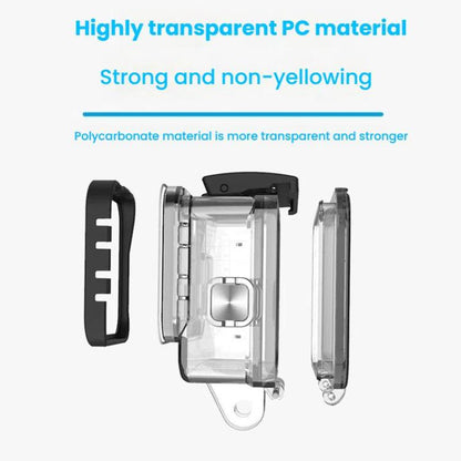TELESIN For GoPro HERO8 Black 50m Waterproof Protective Case Diving Case Sports Camera Accessories(Transparent) by TELESIN