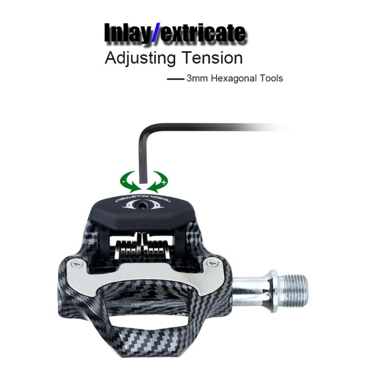 RACEWORK R358 Road Bike Self-locking Pedal Bearing Bicycle Pedal(For LOOK system) by RACEWORK