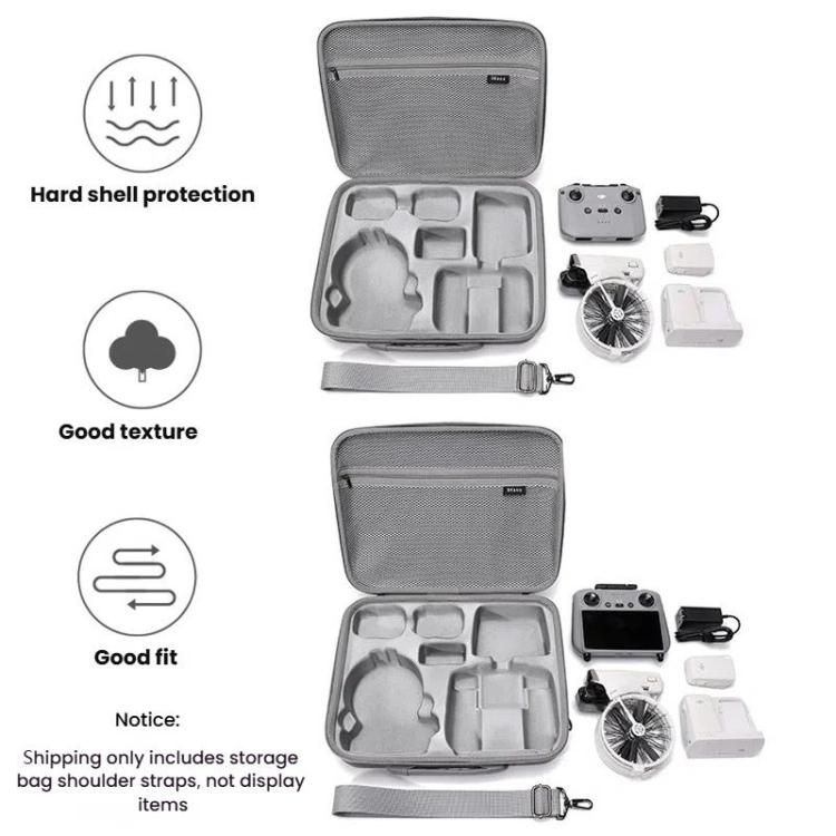 BKANO For DJI Flip Smooth Flying Tri-Power Kit Storage Bag Shock Absorbing Storage Case Backpack(For RC 2 With Screen) by BKANO