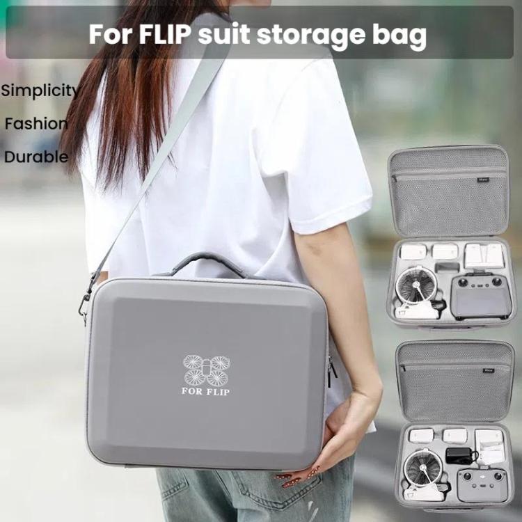 BKANO For DJI Flip Smooth Flying Tri-Power Kit Storage Bag Shock Absorbing Storage Case Backpack(For RC 2 With Screen) by BKANO