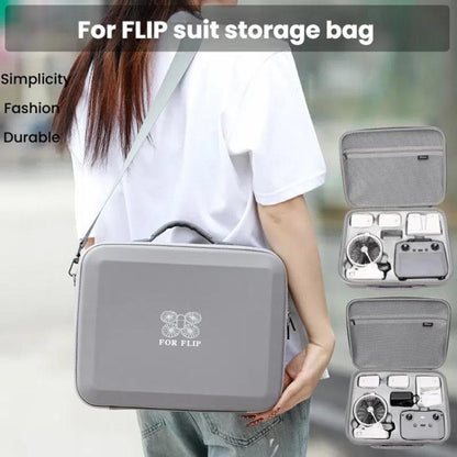 BKANO For DJI Flip Smooth Flying Tri-Power Kit Storage Bag Shock Absorbing Storage Case Backpack(For RC 2 With Screen) by BKANO