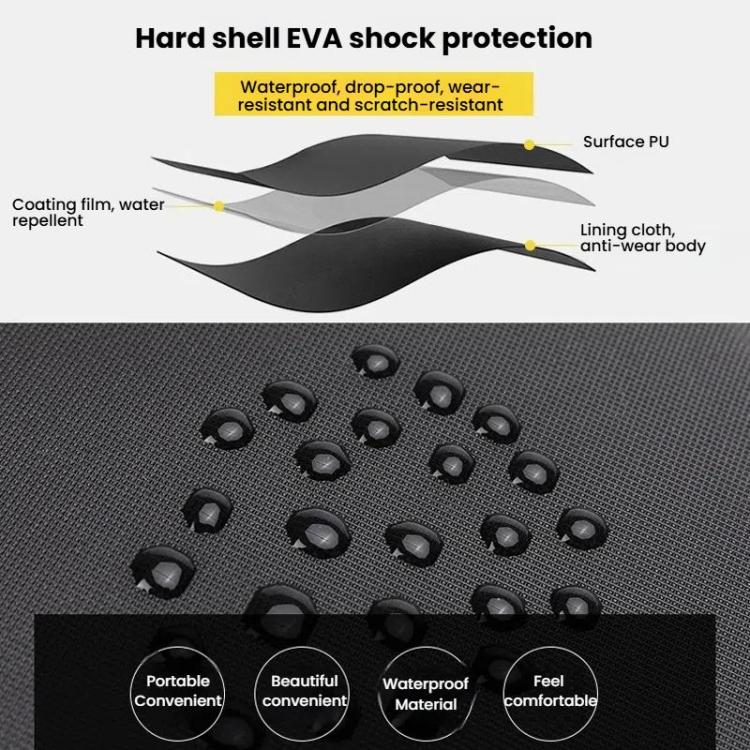 BKANO For DJI Osmo Action 3 / 4 / 5 Pro Storage Bag Sports Camera Handbag(Black) by BKANO