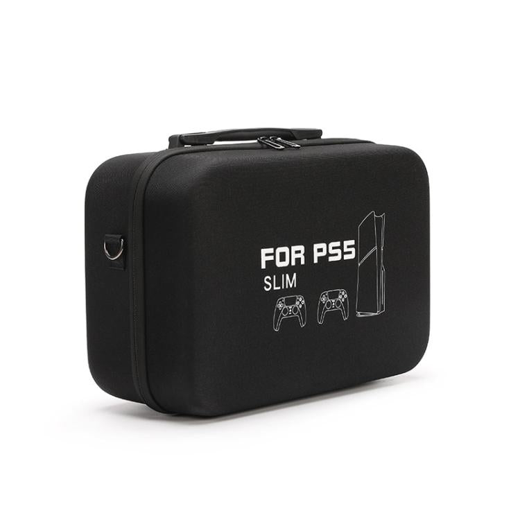 BKANO For Sony PS5 Slim Storage Bag Hard-Shell Shoulder Suitcase Storage Case(Gray) by BKANO