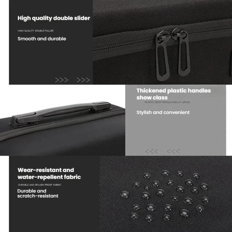 BKANO For Sony PS5 Slim Storage Bag Hard-Shell Shoulder Suitcase Storage Case(Gray) by BKANO