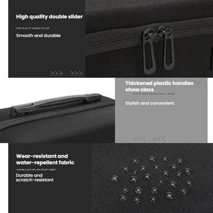 BKANO For Sony PS5 Slim Storage Bag Hard-Shell Shoulder Suitcase Storage Case(Gray) by BKANO