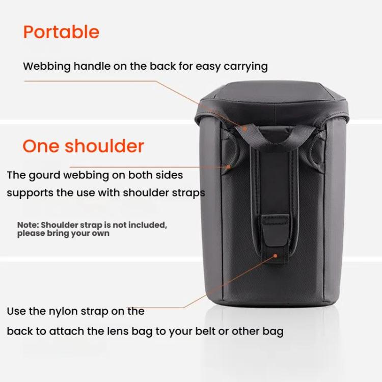 PGYTECH SLR Camera Telephoto Lens Waterproof Storage Bag, Size: L by PGYTECH