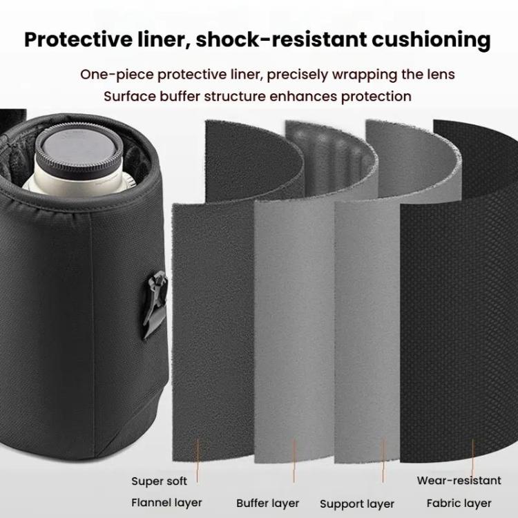 PGYTECH SLR Camera Telephoto Lens Waterproof Storage Bag, Size: M by PGYTECH