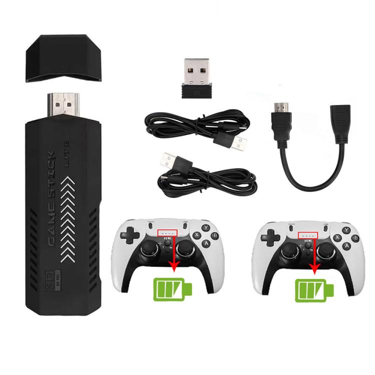 M10 Pro 4K TV Game Player 3D HD Retro Video Game Console 64G With Charged Controller by bashfashion