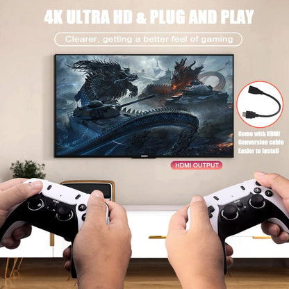 M10 Pro 4K TV Game Player 3D HD Retro Video Game Console 128G With Wired Controller by bashfashion