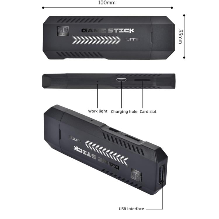 M10 Pro 4K TV Game Player 3D HD Retro Video Game Console 64G With Wired Controller by bashfashion