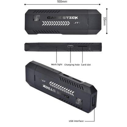 M10 Pro 4K TV Game Player 3D HD Retro Video Game Console 64G With Wired Controller by bashfashion