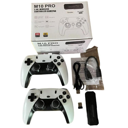 M10 Pro 4K TV Game Player 3D HD Retro Video Game Console 64G With Wired Controller by bashfashion