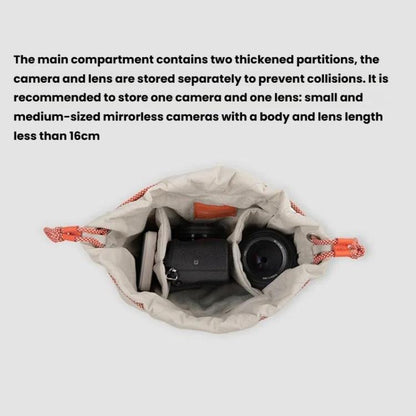 PGYTECH OneGo SLR Camera Waterproof Drawstring Bag, Color: White by PGYTECH