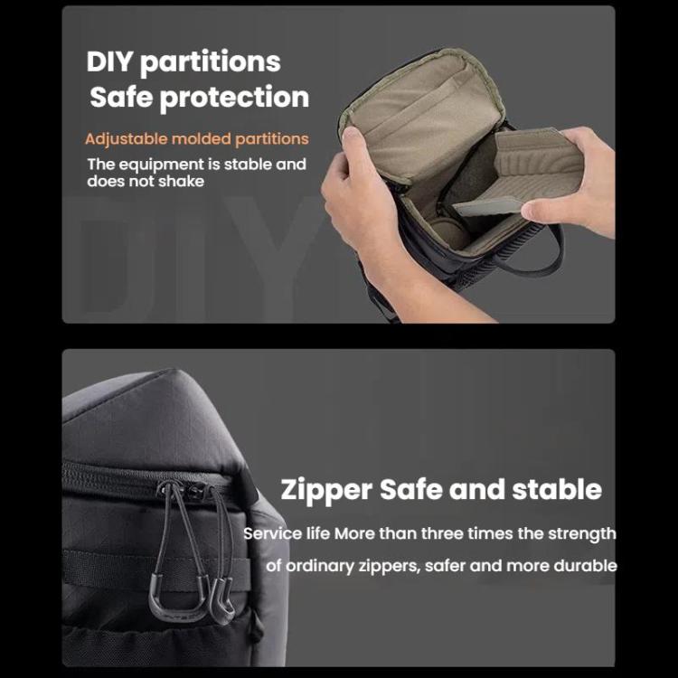 PGYTECH DSLR Camera Crossbody Waist Triangle Bag(Black) by PGYTECH