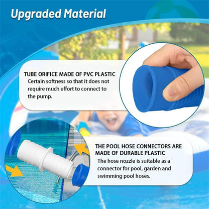 32mm Pool Hose + Connector + Screwdriver For Intex 300 GPH/530 GPH, Length: 1m Blue Hose by bashfashion