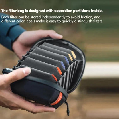 PGYTECH Dustproof Drop-proof Camera UV Filter Storage Bag(Black) by PGYTECH