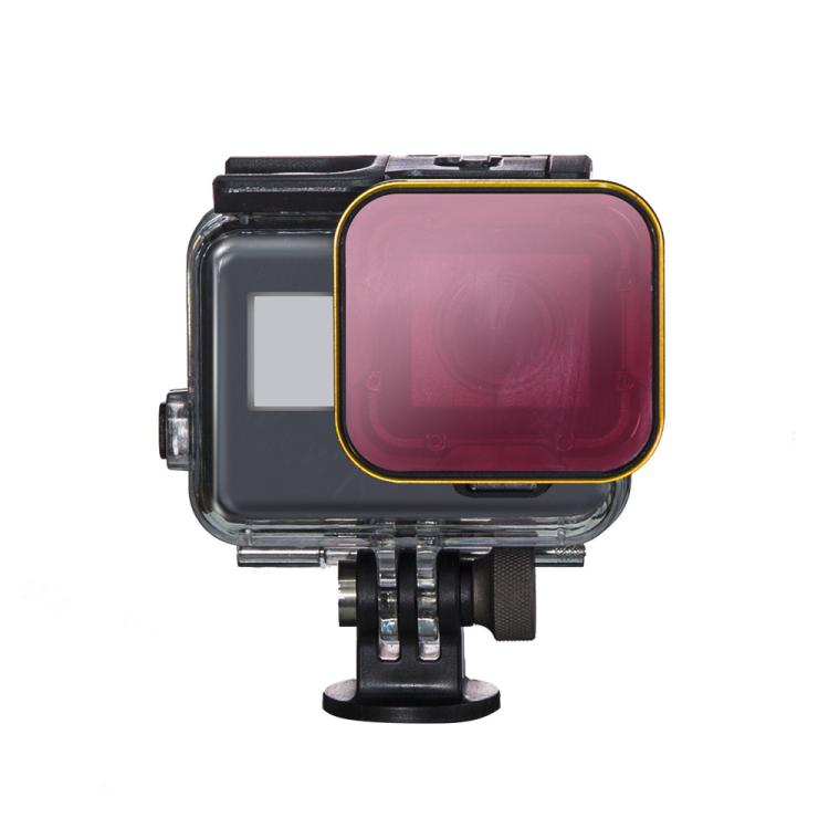 For GoPro 5/6 PGYTECH Deep Diving Snorkeling Filter Waterproof Case(Red) by PGYTECH