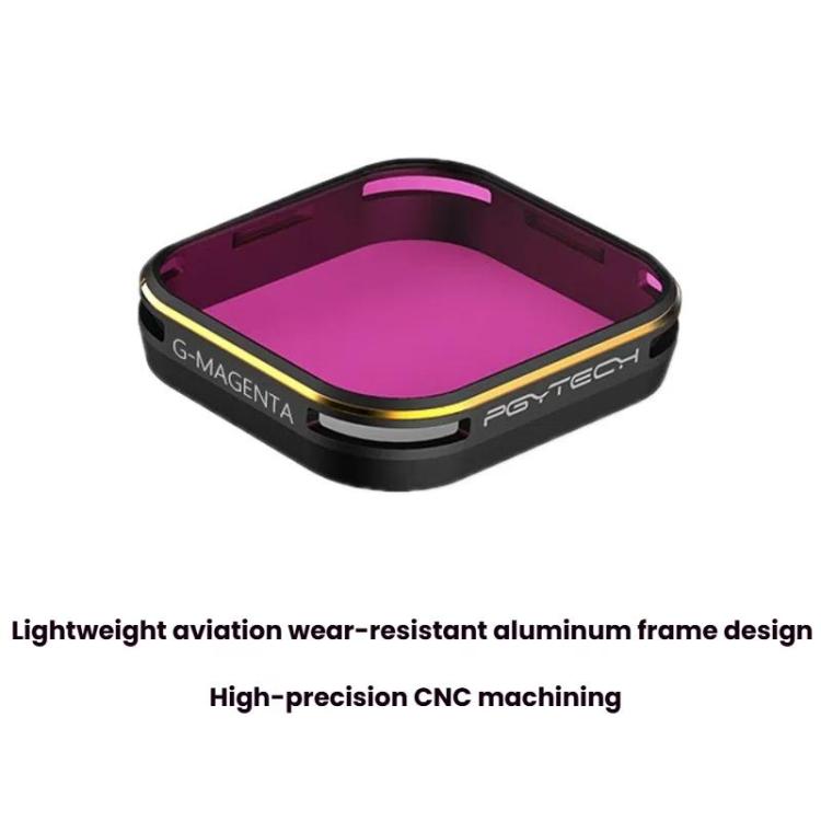 For GoPro 5/6 PGYTECH Deep Diving Snorkeling Filter Waterproof Case(Red) by PGYTECH