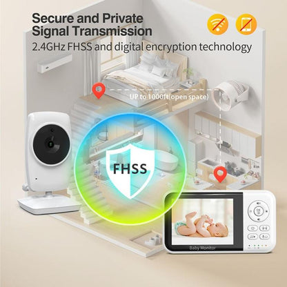 3.2 inch LCD Wireless Video Baby Monitor 2 Way Audio Talk Night Vision Surveillance Security Camera US Plug by bashfashion