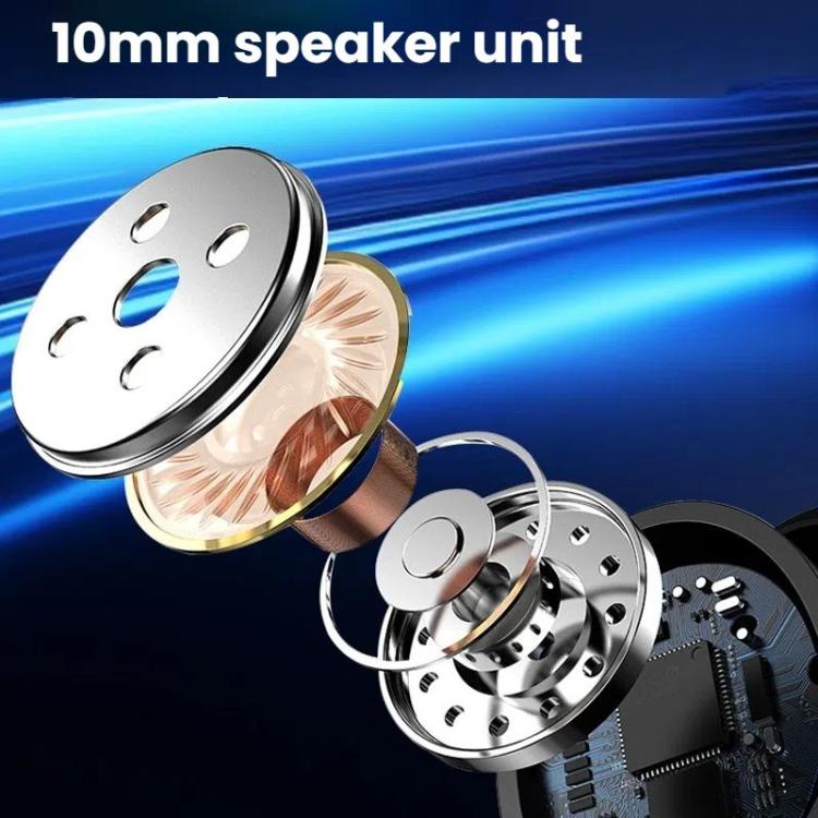 Bluetooth Earpiece Single Ear Clip-On Non-Intrusive Design Sports Headphones for Running(Skin) by bashfashion