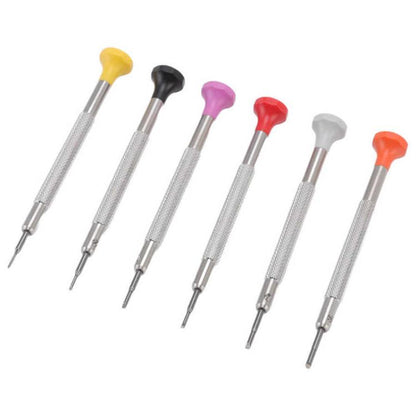 6pcs / Set 0.8-1.8mm Flat Type Screwdriver Watch Repairing Driver Tool by bashfashion
