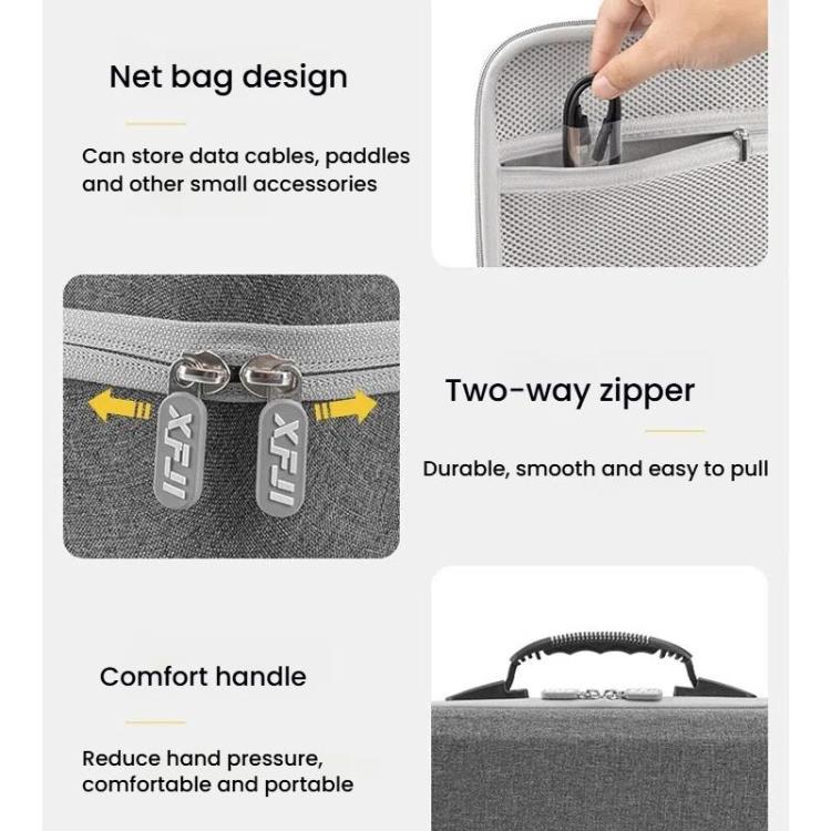 For DJI Flip XFJI Smooth Fly Portable Storage Bag Handheld Shoulder Bag(Gray) by XFJI