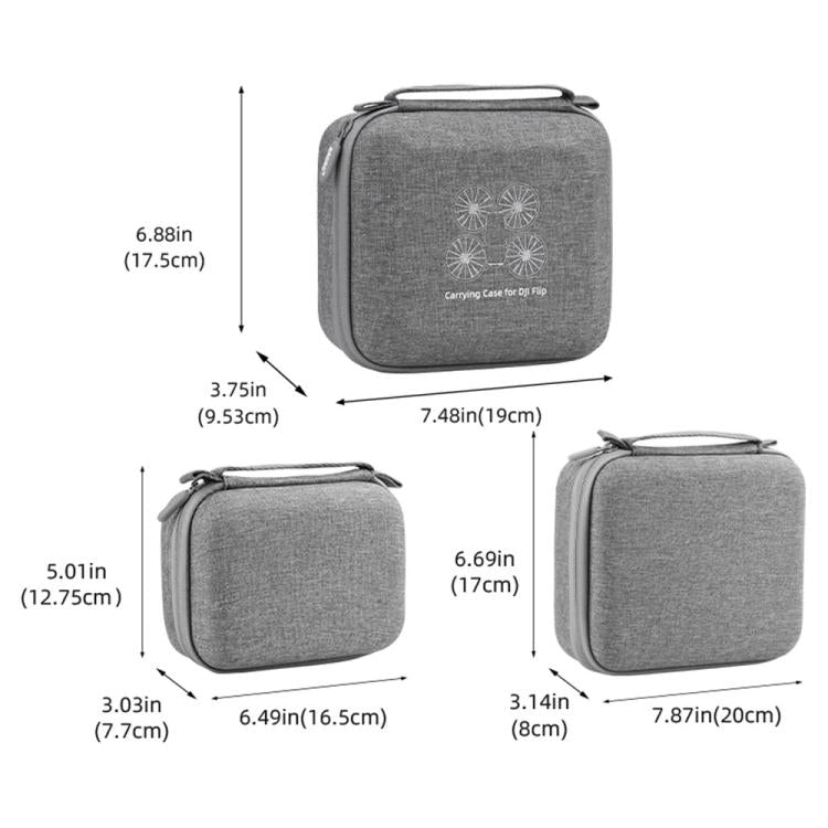 For DJI Flip BRDRC Organizer Bag Drone Portable Tote, Spec: Host Bag+RC-N1/2/3 Bag by BRDRC