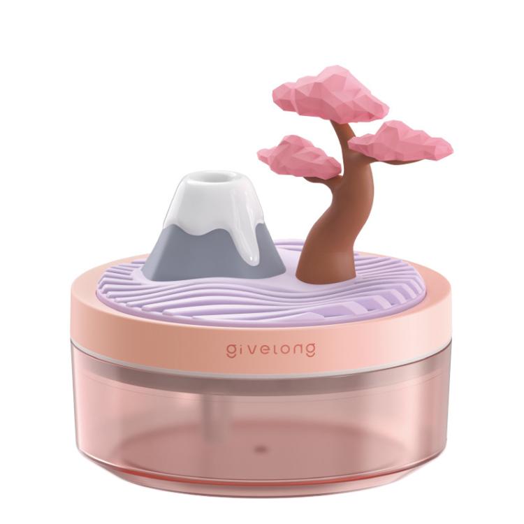 Givelong Mini Portable Landscape Humidifier Plant Pot Hydrator Mister USB Car Spray Aromatherapy Diffuser(Cherry Tree) by Givelong