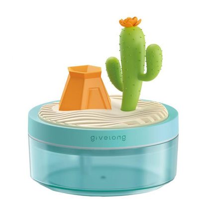 Givelong Mini Portable Landscape Humidifier Plant Pot Hydrator Mister USB Car Spray Aromatherapy Diffuser(Cactus) by Givelong