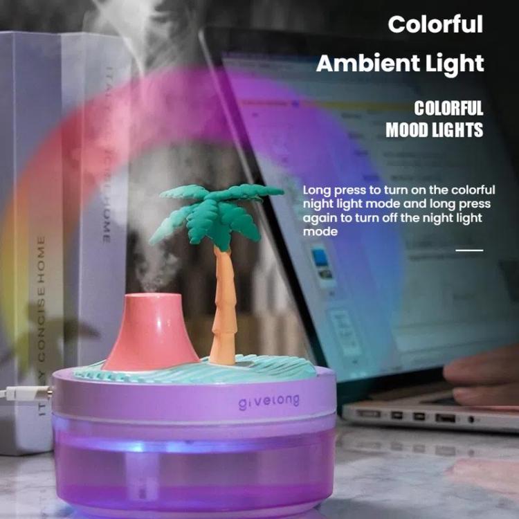 Givelong Mini Portable Landscape Humidifier Plant Pot Hydrator Mister USB Car Spray Aromatherapy Diffuser(Pine Tree) by Givelong