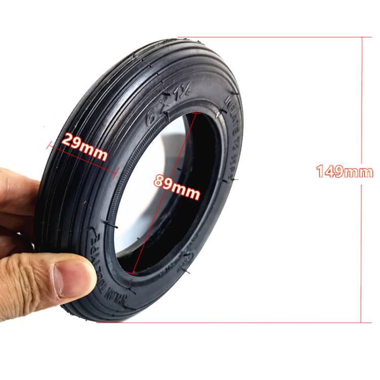 6 X 1 1 / 4 Electrical Scooter Mini Battery Bike Thickened Tire Accessories, Style: Outer Tire by bashfashion
