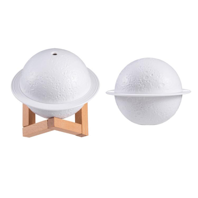 Humidifier USB Large Mist Volume Ambient Light Home Car Aromatherapy Humidifier Decoration Ornament(Moon Planet) by bashfashion