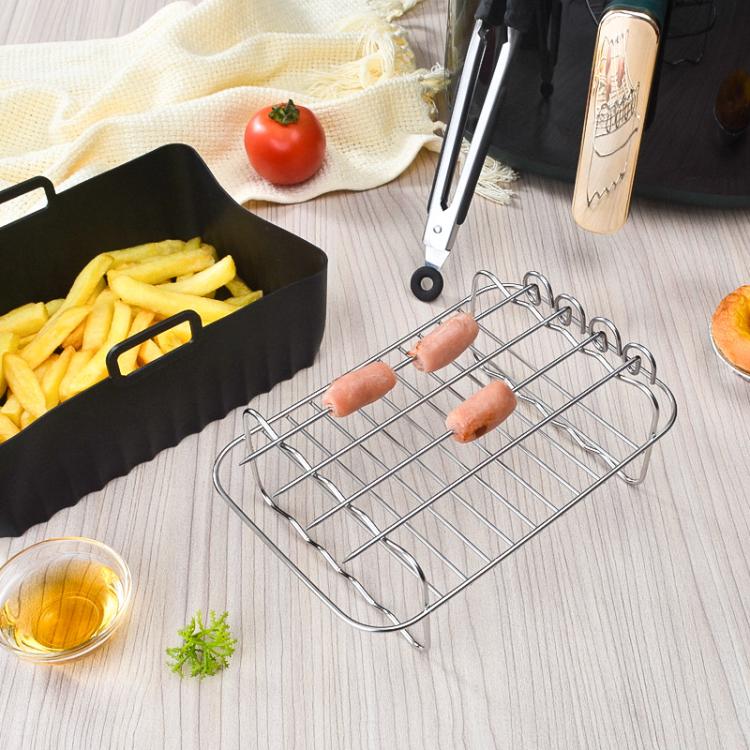 25 In 1 Air Fryer Accessories Set Airfryer Mold Liner Reusable Oven Grill Baking Rack by bashfashion