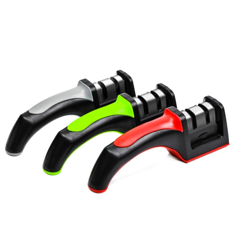 Ceramics Knife Sharpener with Square Handle(Red) by bashfashion