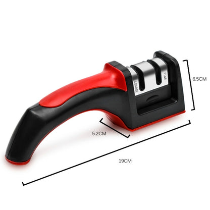 Ceramics Knife Sharpener with Square Handle(Red) by bashfashion
