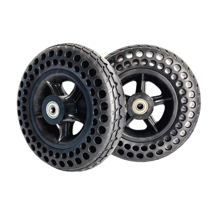 7 x 2 7 Inch Power Wheelchair Front Wheels Pneumatic Free Honeycomb Solid Tire Set Assembly Complete Wheel Set by bashfashion