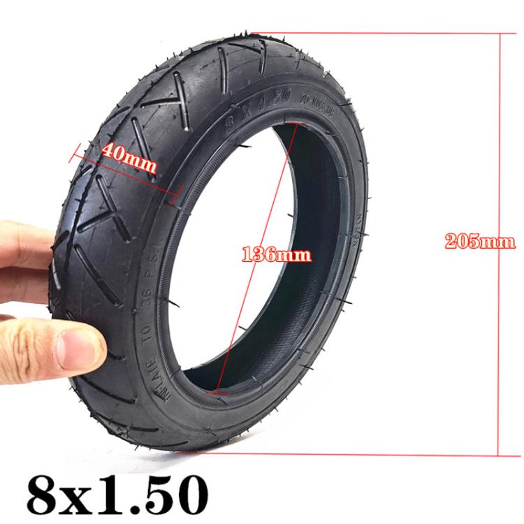 8 inch Electrical Scooter / Wheelchair Scooter / Stroller Thickened Wear-Resistant Pneumatic Tire Accessories, Style: Inner Tire by bashfashion