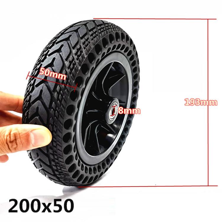 200 x 50 8 inch Electrical Wheelchair Honeycomb Solid Front Wheel Tire Assembly by bashfashion