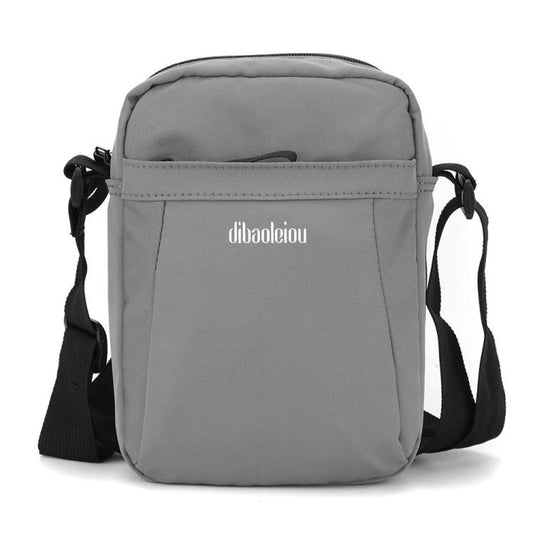 Dibaoleiou Lightweight Multifunction Mobile Phone Bag Men Casual Canvas Bag Shoulder Small Backpack(Gray) by Dibaoleiou